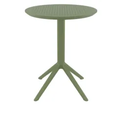 Table CHR pliante en polypro vert olive