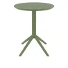 Table CHR pliante en polypro vert olive Table CHR pliante en polypro vert olive