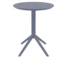 Table pour terrasse CHR ronde polypro gris foncé Table pour terrasse CHR ronde polypro gris foncé