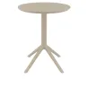 Table extérieure CHR ronde pliante en polypro coloris taupe Table extérieure CHR ronde pliante en polypro coloris taupe
