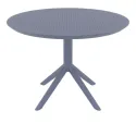 Table terrasse CHR en polypro gris foncé Table terrasse CHR en polypro gris foncé