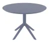 Table terrasse CHR en polypro gris foncé Table terrasse CHR en polypro gris foncé