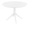Table outdoor CHR polypro blanc ronde fixe Table outdoor CHR polypro blanc ronde fixe