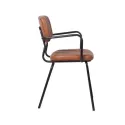 Fauteuil CHR en simili cuir marron Fauteuil CHR en simili cuir marron