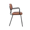 Fauteuil CHR en simili cuir marron Fauteuil CHR en simili cuir marron