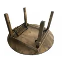 Table CHR ronde en bois pliante