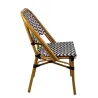 Chaise bistrot parisien noire et blanche