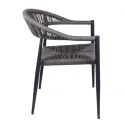 Fauteuil terrasse extérieur anthracite