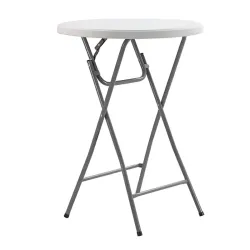 Table haute pliante en polypro