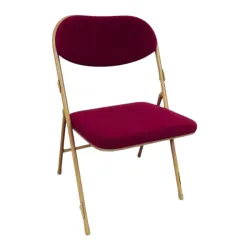 Chaise pliante en velours M2