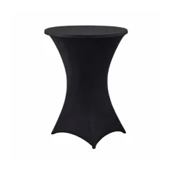 Housse noire extensible pour table haute