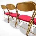 Ligne de chaise velours pour salle des fêtes