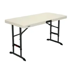 Table de collectivité pliante beige amande