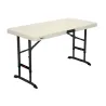 Table de collectivité pliante beige amande