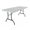 Table pliante collectivité en polyéthylène haute densité blanc Table pliante collectivité en polyéthylène haute densité blanc