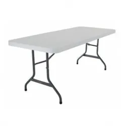 Table pliante collectivité en polyéthylène haute densité blanc