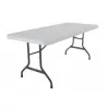 Table pliante collectivité en polyéthylène haute densité blanc Table pliante collectivité en polyéthylène haute densité blanc
