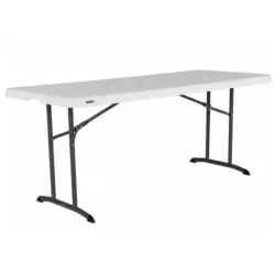 Table pliante collectivité avec plateau plein
