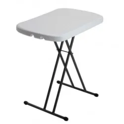 Table pliante d'appoint réglable en hauteur