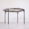 Table pliante Lifetime ronde blanche