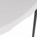Table ronde pliante plateau Lifetime en polyéthylène blanc