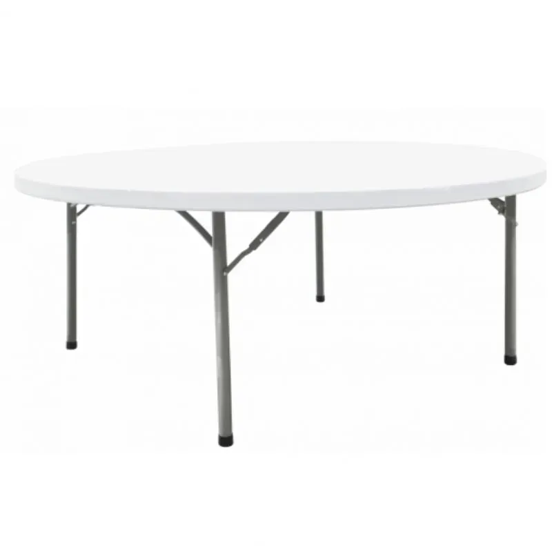 Table pliante ronde blanche pour collectivités et professionnels