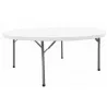 Table pliante ronde blanche pour collectivités et professionnels