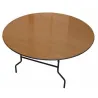 table ronde pour collectivité, pliante, en bois exotique table ronde pour collectivité, pliante, en bois exotique