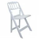 Chaise pliante en polypro blanc