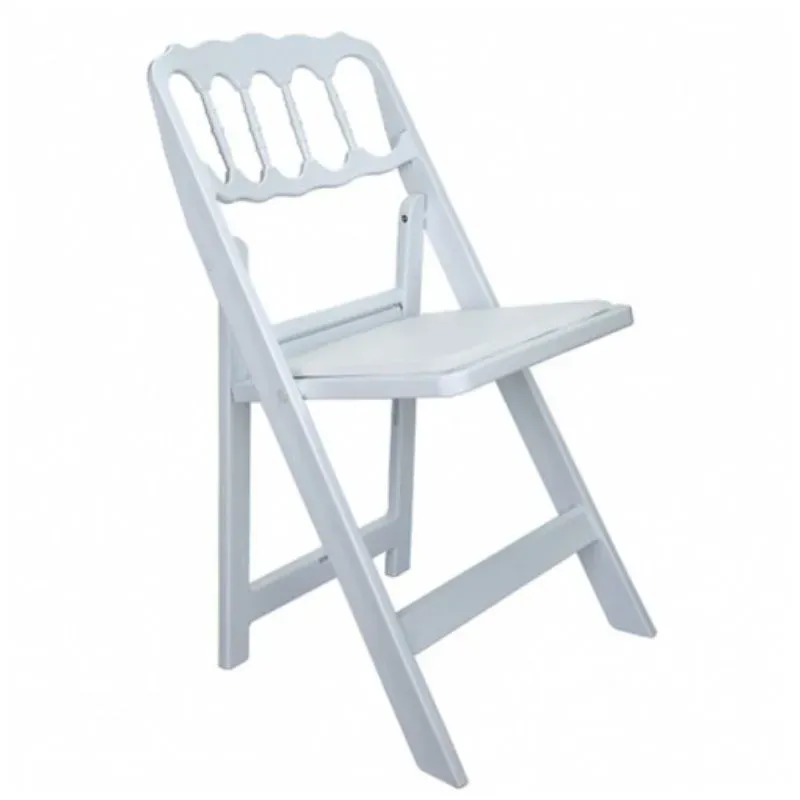 Chaise pliante en polypro blanc