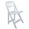 Chaise pliante en polypro blanc