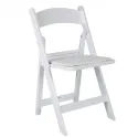 Chaise polypropylène pliante blanche pour collectivité