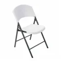 Chaise polypropylène blanche pliante