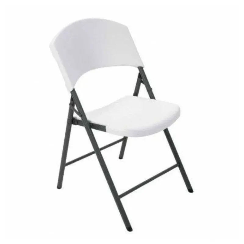 Chaise polypropylène blanche pliante