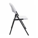 Chaise polypropylène blanche pliante pour collectivité