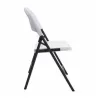 Chaise polypropylène blanche pliante pour collectivité