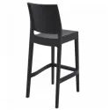 Tabouret CHR en polypro noir