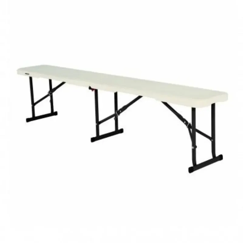 Banc pliant en HDPE blanc
