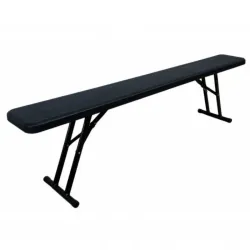 Banc pour collectivité pliant en HPDE noir
