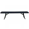 Banc polypro haute densité noir pliant