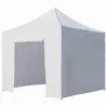 Abri stand de 3 mètres/3 toit + murs pleins en PVC