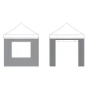 Abri stand avec fenêtres