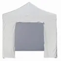Abri stand structure parapluie + toit + murs à fenêtres