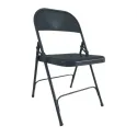 Chaise pliante métal gris