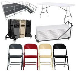 Promo mobilier intérieur pour salle des fêtes