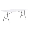 Table pliante en polypro blanc Table pliante en polypro blanc