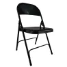 Chaise pliante noire Chaise pliante noire
