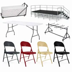 Promo mobilier intérieur pour salle des fêtes