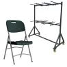 Lot de 52 Polychaise grises Grey Edition® + 1 chariot de transport