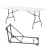 Lot de 10 tables pliantes 183 cm + 1 chariot de transport
